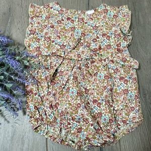 New Baby Girl Floral Romper